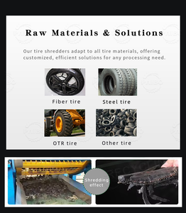 2025 Latest <strong>Tyre</strong> Shredders Crusher Recycle Machine for <strong>Scrap</strong> Car Tire Shredding Separating Plant - Product Image 5