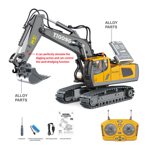 Yeni 1/20 ölçekli alaşım ekskavatör oyuncak modeli RC araba Metal döküm inşaat mühendisliği oyuncak 2.4GHz - Product Image 3
