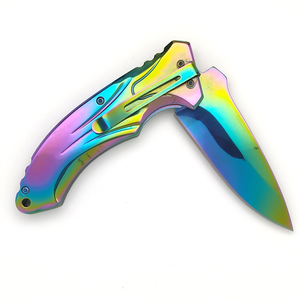 Dao Thép Không Gỉ Mạ Titan Màu <span class=keywords><strong>Chromatic</strong></span> Cho Cắm Trại Đi Bộ Đường Dài Săn Bắn - Product Image 2