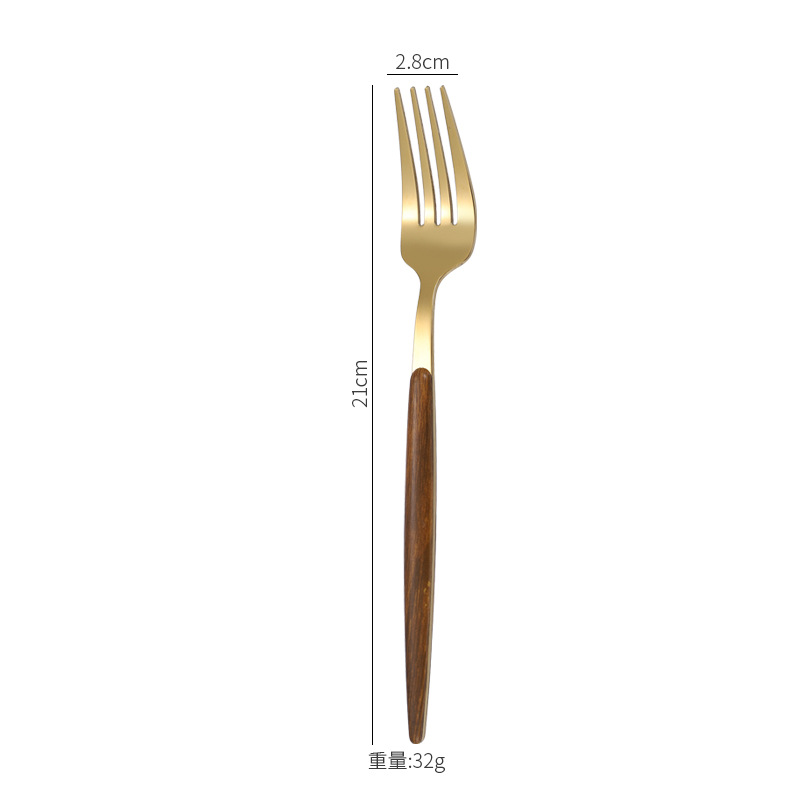 Gold dinner fork