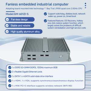 XT Industrial Mini Pc <strong>Thin</strong> <strong>Client</strong> IPC6000 With Processor Core Intel Bay Trail J1900 RJ45 LAN 4*COM RS232 VGA HD_MI MINI <strong>Computer</strong> - Product Image 2
