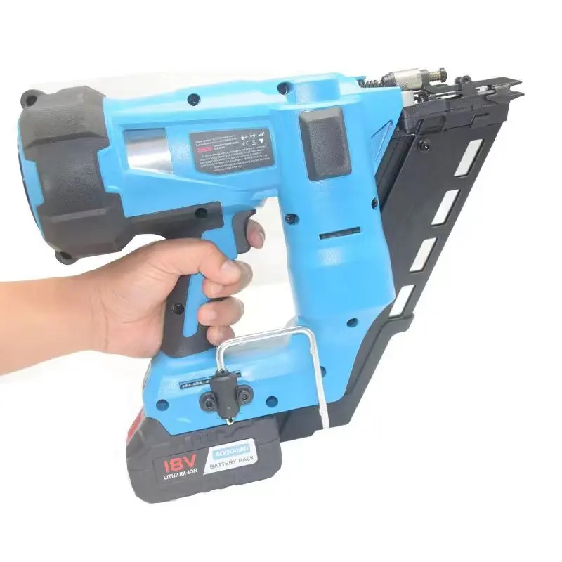 TOUA DCFN 3490 nailing machine with nailing frame for fuel panel/wood/engine room paper row nail gun