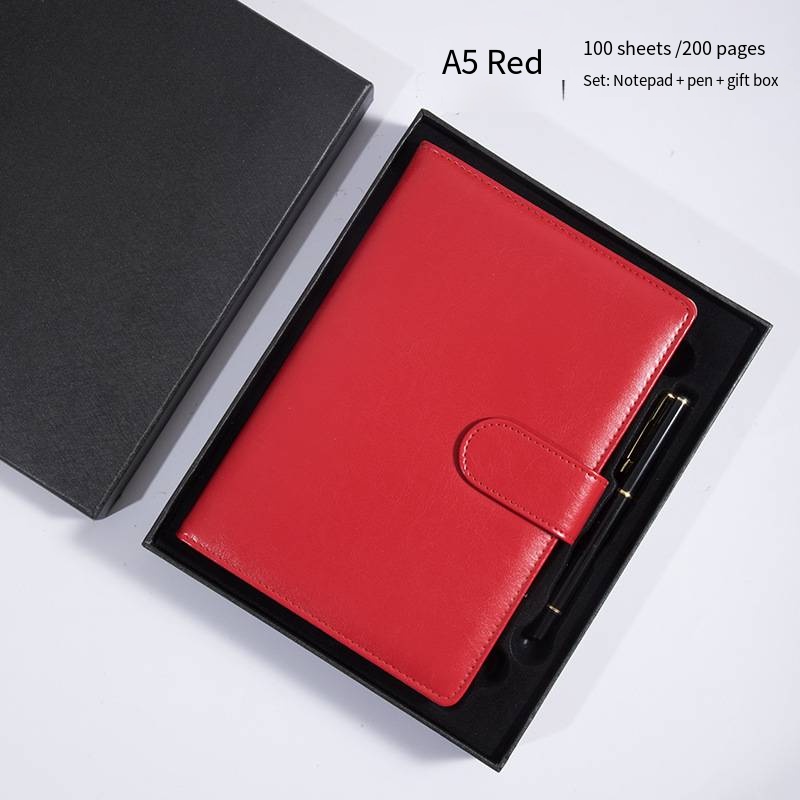 05-A5 diary pen red