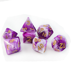 ชุดลูกเต๋า DND แบบกำหนดเองสำหรับดันเจี้ยนและมังกรเกมกระดาน RPG 7ชิ้น D4หลาย D6 D8 D10 D12 D20สองสีชุดลูกเต๋าอะคริลิค - Product Image 3