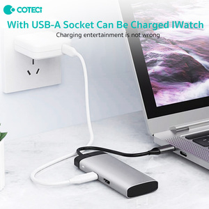 COTECi USBC PD 100w USB3.0 อะแดปเตอร์แปลงพอร์ต 4K มัลติฟังก์ชั่น USB HUB ประเภท C ถึง HDMI USB 3.0 อะแดปเตอร์ USB-C สาย 5 ใน 1 - Product Image 5