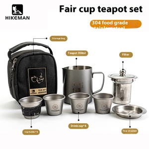Kuaike fincan açık seyahat çay seti taşınabilir Kung Fu çay seti çay yapma için bir Pot ve dört bardak tepsisi ile - Product Image 2