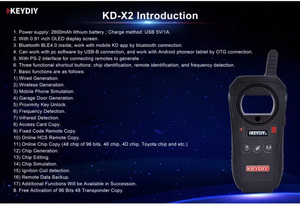 Trasporto Token KEYDIY Strumenti Professionali KD X2 Smart Car Programmatore Chiave con Transponder Funzione di Copia