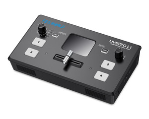 LIVEPRO L1 V1多格式视频混合器切换器4输入用于直播的多摄像机制作