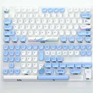 135 tuşları ISO girin PBT KOA profil okyanus balina tema İngilizce japon kore rus mekanik klavye Keycaps Set - Product Image 3