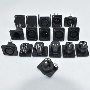 XLR Base Altavoz Conector Hembra Chasis Socket 3Pin Speak Powercon Hembra Panel Montado DC Jack - Product Image 5