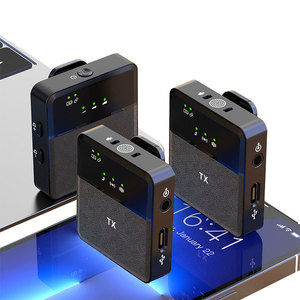 デュアルSX92.4GワイヤレスミニラベリアマイクSX9マイクインタビューMicrofoneInalambrico Microfono for Mobile Phone Type c3.5 - Product Image 1