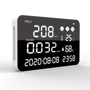 Wall Mounted PM2.5 HCHO Monitor with Laser <strong>Sensor</strong> Real-Time <strong>Temperature</strong> Humidity <strong>Monitoring</strong> and Gas Analyzer Air Quality Monitor