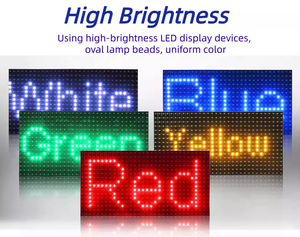 Modulo Display a LED DIP P10 1R esterno singolo colore con colore rosso verde blu bianco giallo - Product Image 2