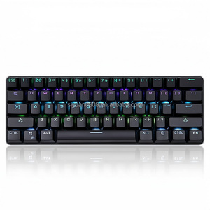 60コンピューターRGBバックライト付きメカニカルキーボード61キーtype-c赤軸ゲームデスクトップコンピューターに適したメカニカルキーボード - Product Image 1