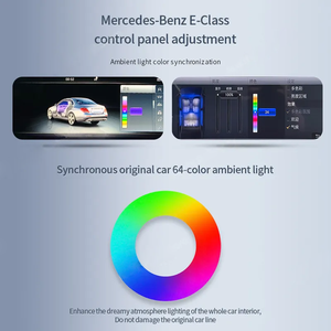 Yeni 64 renkler LED hava delikleri klima memesi Mercedes Benz c-class W206 2022 için araba türbin hava çıkışı ortam ışığı tamir - Product Image 3