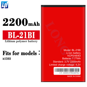 BL-21Bi Li-Ion Polyer ชาร์จแบตเตอรี่โทรศัพท์มือถือสำหรับ Itel 1503 - Product Image 2
