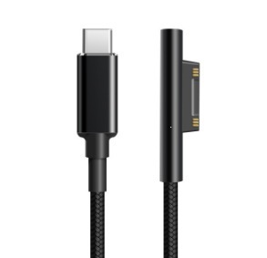 Câble long tressé de 18 m, USB-C mâle vers Surface.