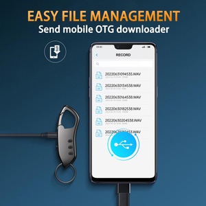 Registratore vocale digitale registratore ad attivazione vocale registratore Audio Audio dispositivo di registrazione dittafono con riproduzione, lettore MP3 PQ114 - Product Image 6