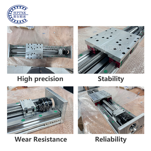 Módulo de mesa deslizante de tornillo de bola semicerrado a prueba de polvo personalizado, plataforma de movimiento de tres ejes, Módulo lineal de robot de un solo eje - Product Image 3