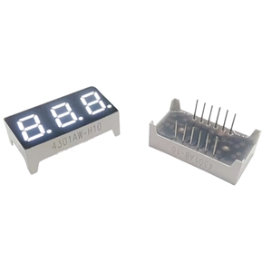 LED 7-Segment-Anzeige Weiß 0,4 Zoll 3-stellige digitale Röhre Anpassbare Röhren chip farbe Hoch helle LED-Segment anzeige - Product Image 2