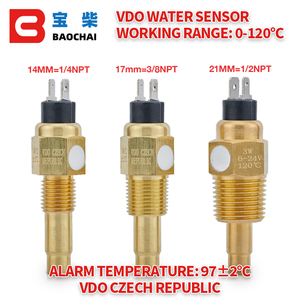 Generator Parts <strong>VDO</strong> <strong>1</strong>/2 NPT 21mm Thread Diesel Engine Oil Water Temperature Sensor for Generator Set - Product Image 4
