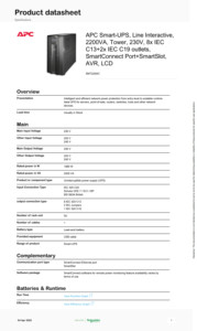 APC SMT2200I-CH <strong>UPS</strong> Uninterruptible Power Supply Smart-<strong>UPS</strong> 2200VA 2000W - Product Image 6