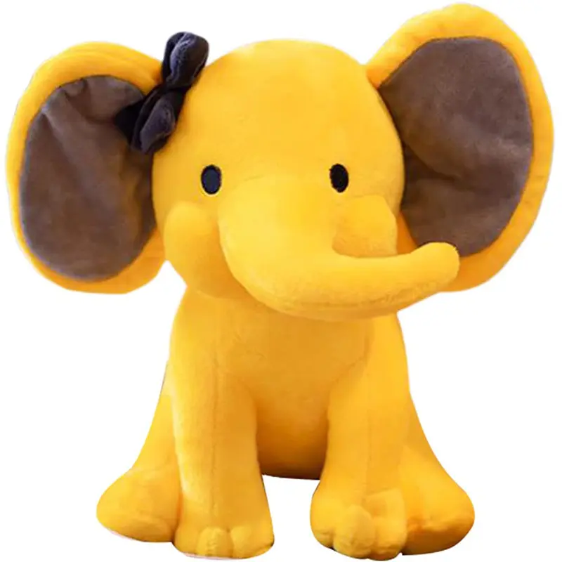 Elefante personalizado brinquedo de pelúcia Criativo Dia dos Namorados arco bebê elefante boneca cartoon selva animal elefante figura