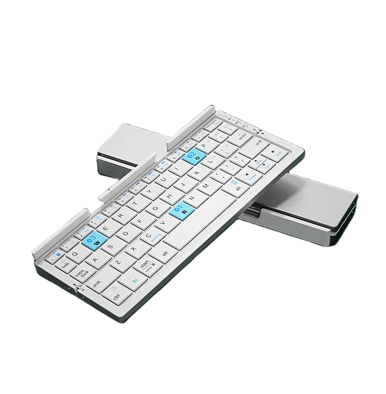 Teclado PCTENK XK87B Mini teclado dobrável sem fio Bluetooth teclado dobrável para laptop Windows Android ios Tablet ipad telefone