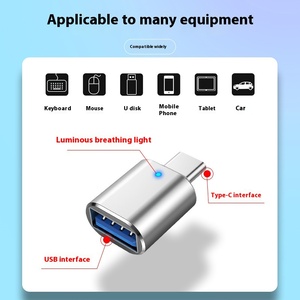 Adattatore OTG con interfaccia tipo-C nuova condizione per Huawei auto uso del telefono cellulare U disco convertitore di scheda di lettura UK spina di uscita DC - Product Image 2