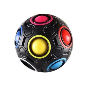 Aolan 3d Magic Rainbow Ball Kunststoff 12 Löcher Zappeln Würfel <span class=keywords><strong>Puzzle</strong></span> Spielzeug Dekompression Pressen Training Intelligenz Würfel
