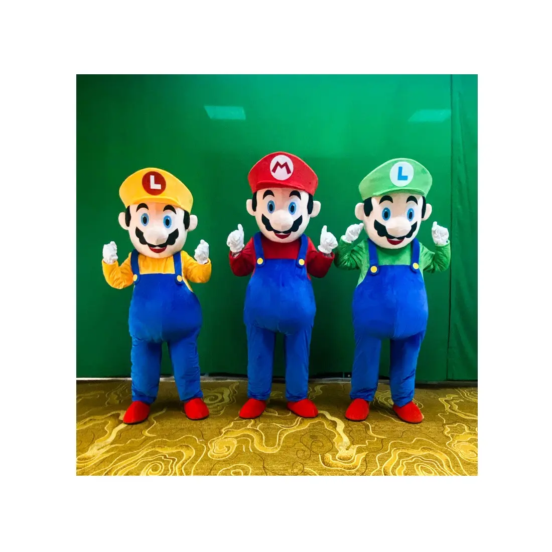 Traje engraçado do mascote do caráter dos desenhos animados Traje do mascote do Super Mario para a venda Trajes do Super Mario para o evento do feriado