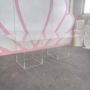 Popüler modern tasarım akrilik şeffaf dikdörtgen masa çocuklar masa olay parti için - Product Image 3