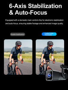 4K 64G Anti-Shake Action Sports <strong>Camera</strong> Head-Mounted Hands-Free Vlogging with 128GB Built-in Memory MicroSD Media Type - Product Image 4