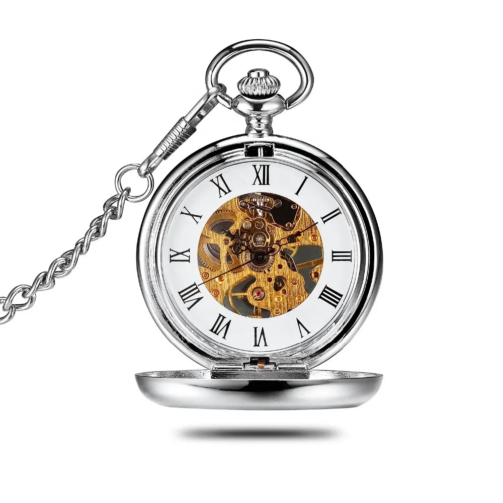 วินเทจนาฬิกาโลหะเงินขายส่งญี่ปุ่น Movt สแตนเลสกลับราคาถูกกระเป๋านาฬิกา