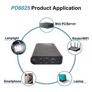 Custom Capacity 12V 24V DC 20V3A Type-C Fast Charger Portable Mini <strong>UPS</strong> Laptop Mobile Power Bank - Product Image 2