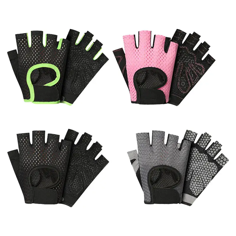 Logo personalizzato migliori accessori per opere atletiche guanti protettivi di sicurezza per palestra mezze dita