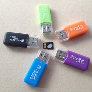 高速迷你Mi t-闪存TF sd卡读卡器TF读卡器带盖适配器存储卡读卡器USB 2.0 - Product Image 2