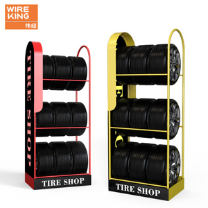 Hiện đại lốp hiển thị đứng Hợp Kim Bánh xe hiển thị kệ sang trọng lốp Rack cho xe đại lý cho lốp cửa hàng hiển thị giá - Product Image 2