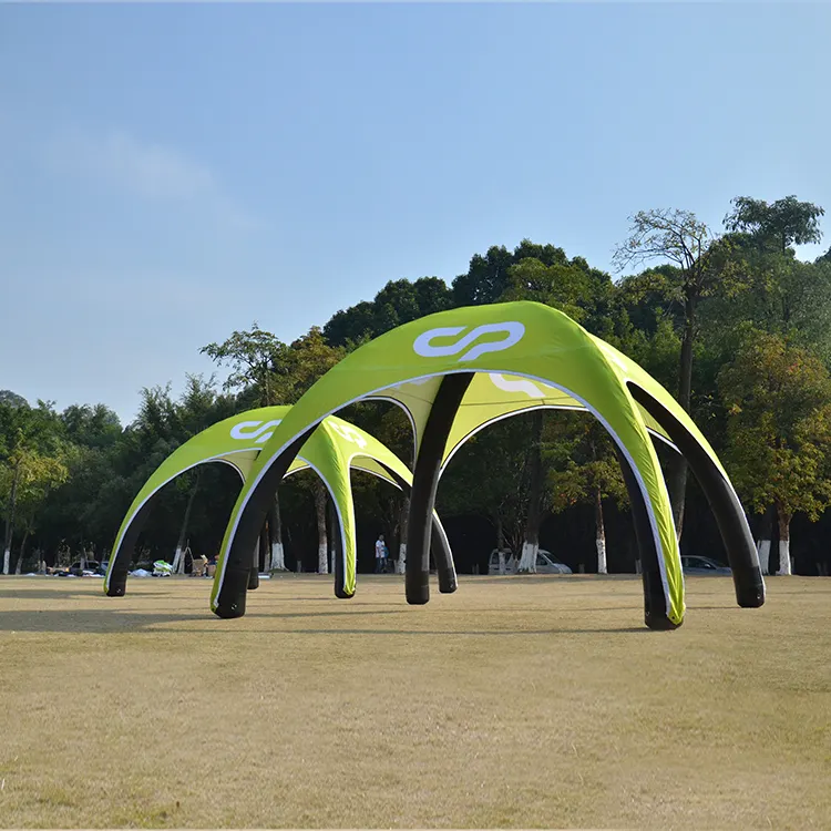 Tenda tiup mewah gelembung pernikahan, rumah panas tenda udara berkemah luar ruangan tenda pesta tiup untuk 8 orang