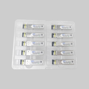 מחיר סיטונאי המפעל 1.25g sfp מצב יחיד סיב אופטי משדר, 20 קילומטר lc ממשק דופלקס, קצב נתונים gigabit