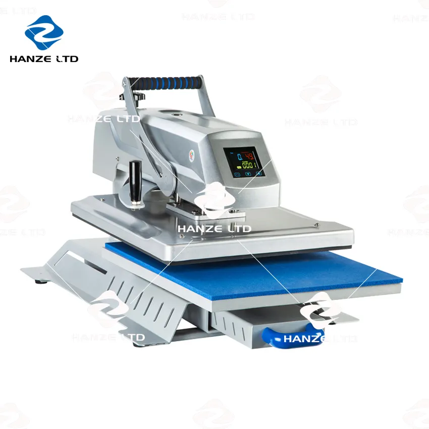 Hogedruk T-Shirt Afdrukken Handmatige Hittepersmachine HTM-CH1806 Kledingplaat Sublimatie Printer 110/220V Automatische Kwaliteit