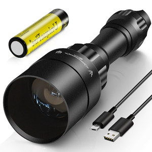 UniqueFire 1605-50 50mm lens kısılabilir SFH 4715AS 850nm LED usb şarj edilebilir zumlanabilir gece görüş <span class=keywords><strong>ir</strong></span> avcılık el feneri el - Product Image 3