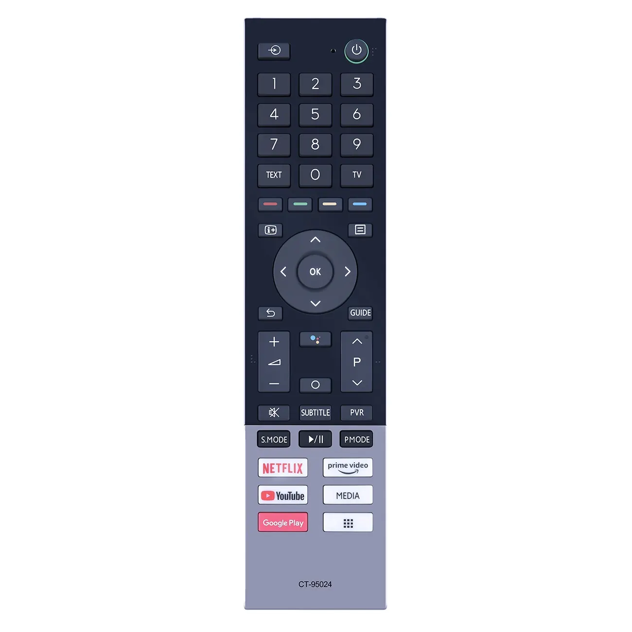 Android Smart TV Remote Control CT-95024 for Toshiba Original Android YouTube Netflix TV Remote