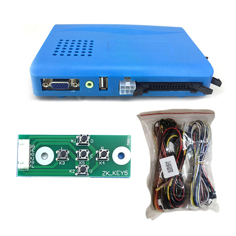 Carte mère bleue + câbles