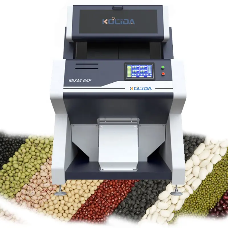 CCD Mini Máquina de classificação de cores de feijão Máquina de classificação de plástico de sementes de soja