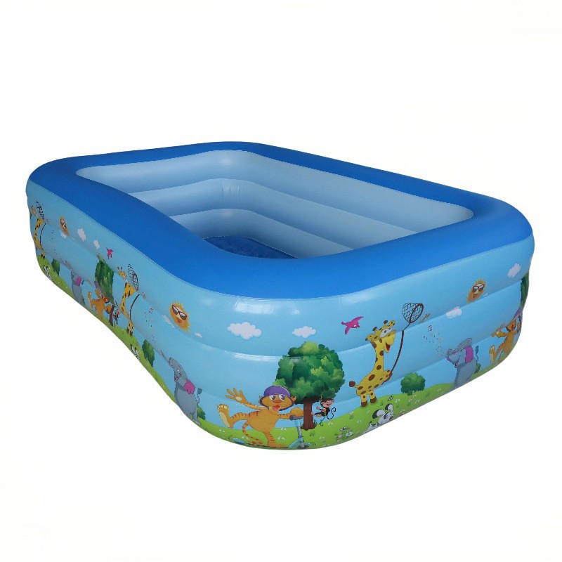 Semelle à bulles épaisse et imprimée, bleu.