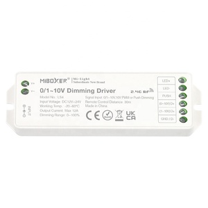 LS4 Miboxer Single Color <strong>LED</strong> Strip Light 0/1~10V Dimming <strong>Driver</strong> DC 12-24V <strong>Input</strong> Push Dimmer - Product Image 1