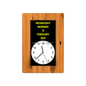 Auto DST Einstellbare vertikale und horizontale Anzeige 7 Zoll Holz Kunststoff rahmen Digitaler Kalender Tages uhr für Demenz Alzheimer