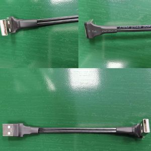 ADT-Link USB2.0สายไฟแบนสั้นบางเฉียบเส้นข้อมูลแหล่งจ่ายไฟกระแสสูงตัวผู้เป็นสองเท่าสำหรับอุปกรณ์อิเล็กทรอนิกส์สำหรับผู้บริโภค - Product Image 2
