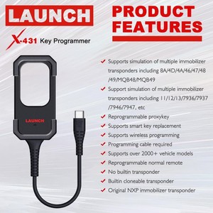 LAUNCH X431 Key Programmer mit Key Matching und Key Chip Reading und Writing Remote Maker Arbeit für LAUNCH Tablet